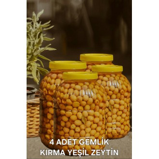 Kırma Gemlik Yeşil Zeytin 5 Kg Bidon 4 Adet Kırma Gemlik Yeşil Zeytin 5 Kg Bidon 4 Adet
